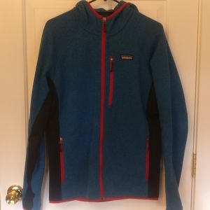 Blue Patagonia Fleece Hoodie